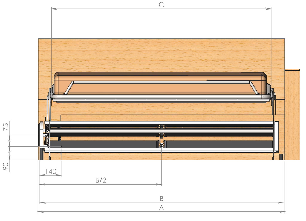 Механизм трансформации Отелло NEXT H14 180 с пруж матрасом 14 см