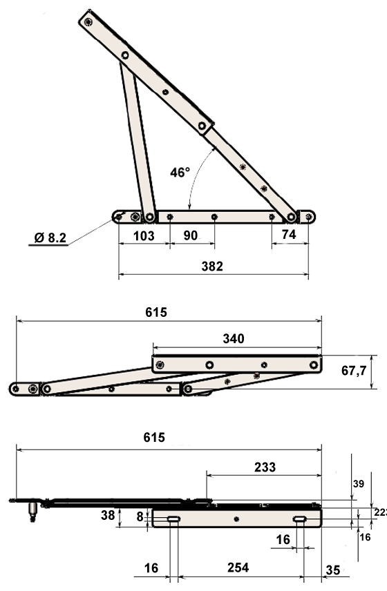 Механизм КК № 510 без газлифта