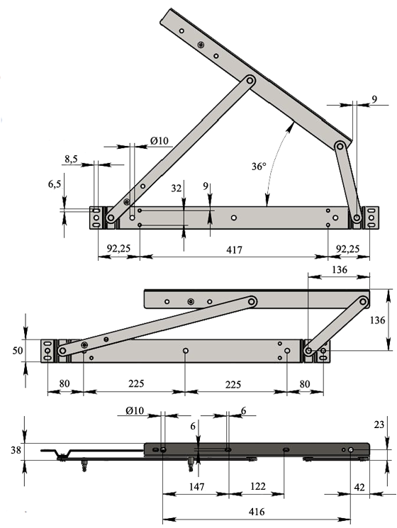 Механизм КК № 503 2 без газлифта