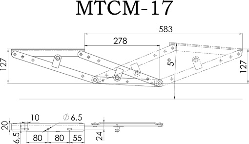 Механизм СМ МТСМ 17 с пружинами 2 шт