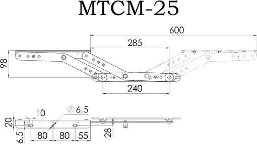 Механизм СМ МТСМ 25 без пружин