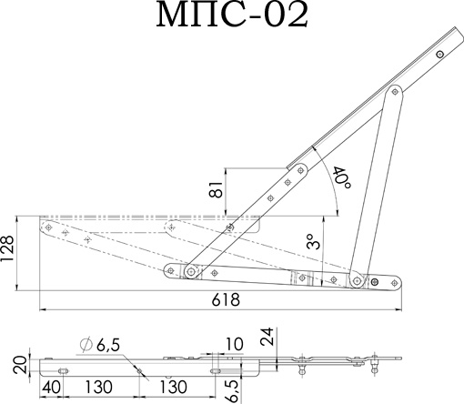 Механизм СМ МПС 02 без газлифта