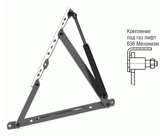 Механизм СЗ № 636 без газлифтов