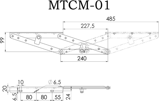 Механизм СМ МТСМ 71 с пружинами 2 шт
