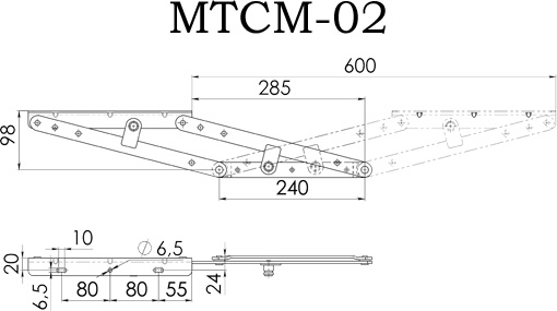 Механизм СМ МТСМ 72 с пружинами 2 шт