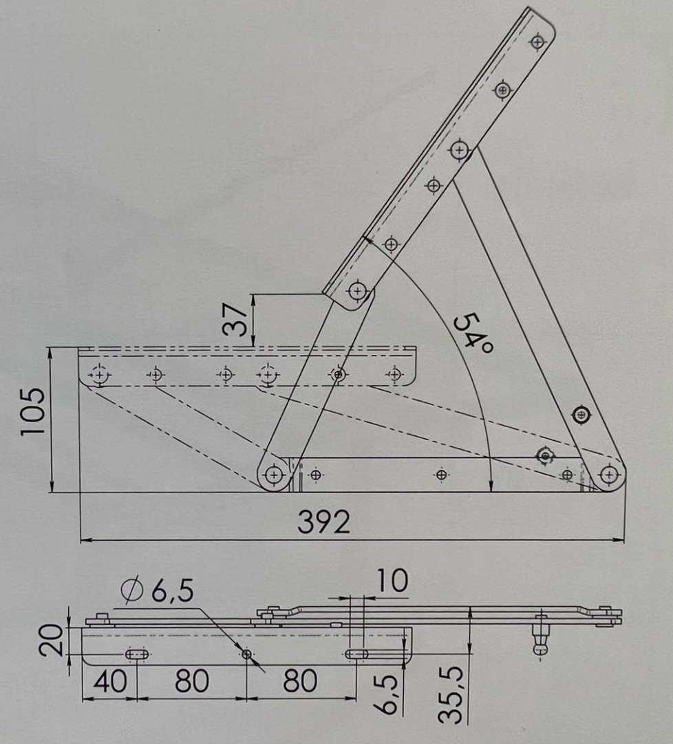 Механизм СМ МПС 14 без газлифта