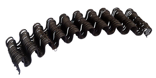 Змейка пружинная черная 3,5х420 мм