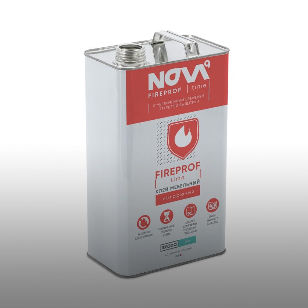 Клей мебельный NOVA FIREPROF Time красный 0,9 кг