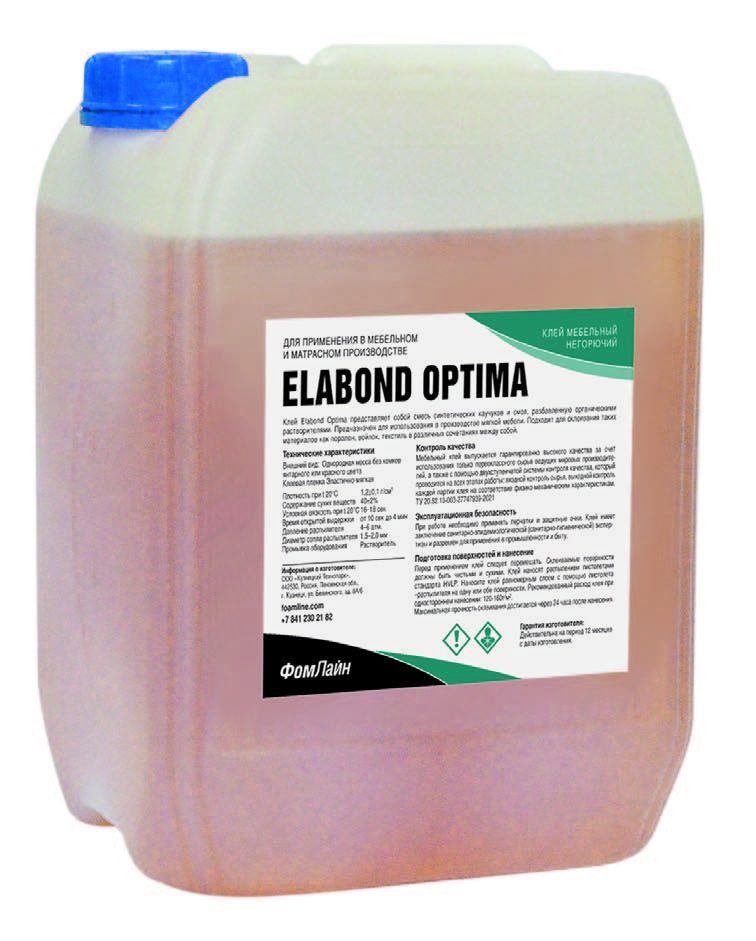 Клей мебельный Elabond Optima янтарный 11,5 кг