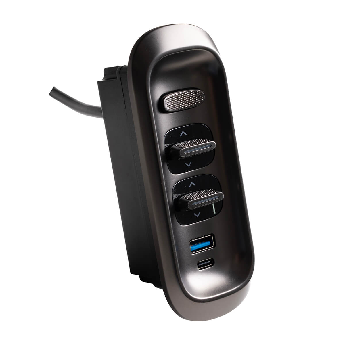 Пульт Slim Rocker Family врезной с подсветкой, два мотора, Home, USB, Type C фото